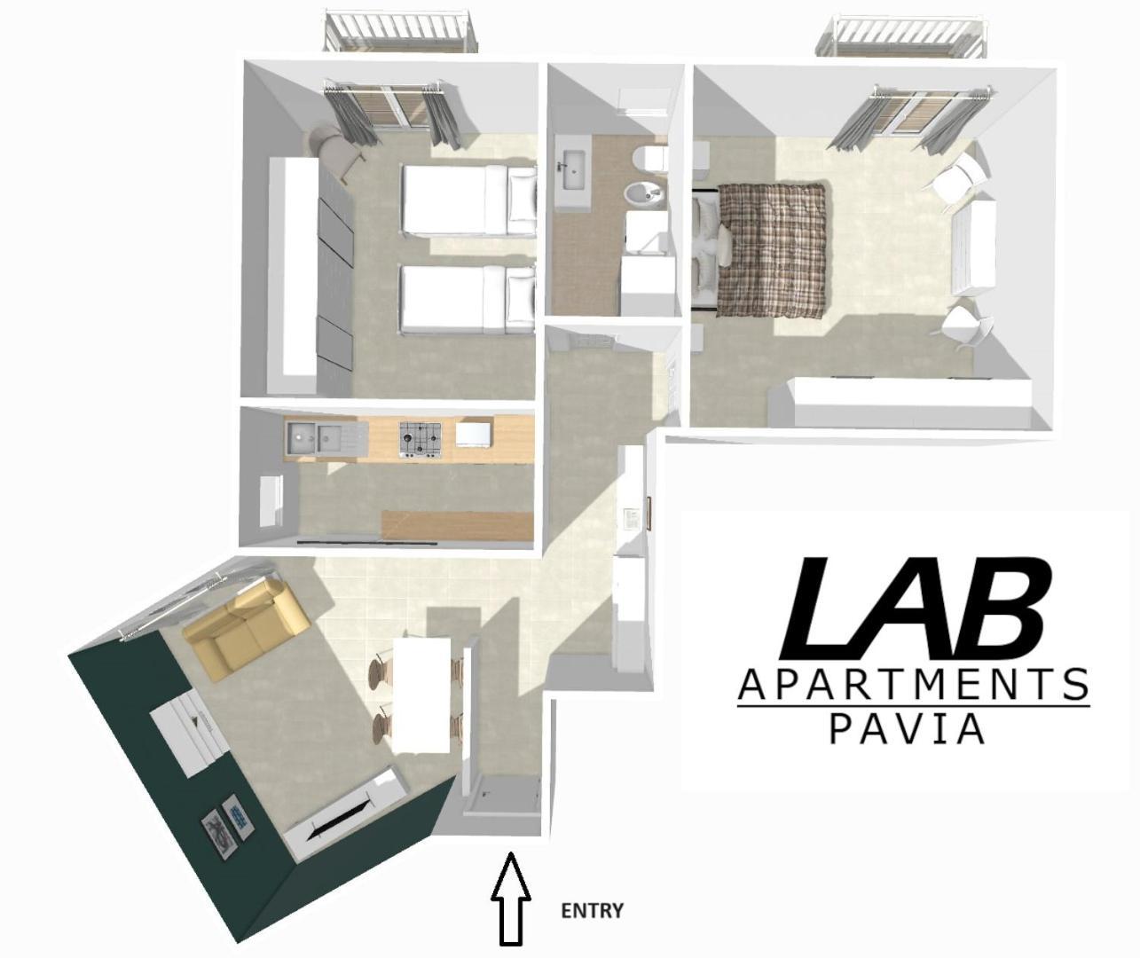 Lab42 City & San Matteo Apartment - 2 Bedrooms Pavia Eksteriør bilde